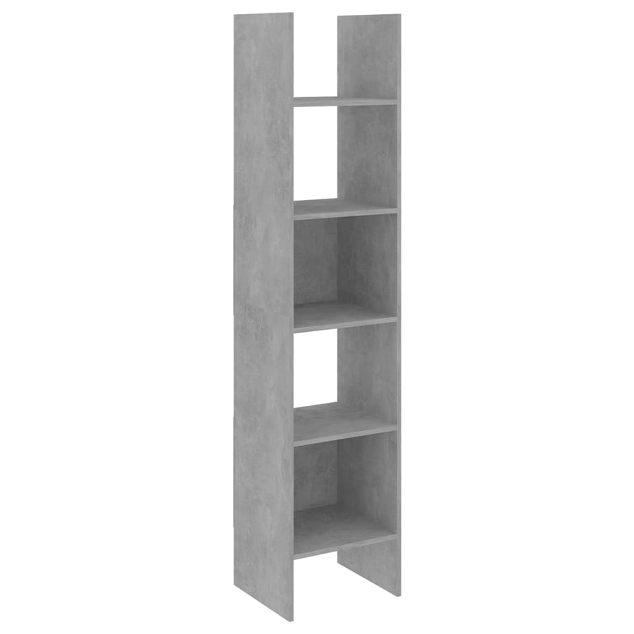 Boekenkast 40X35X80 Cm Spaanplaat Betongrijs