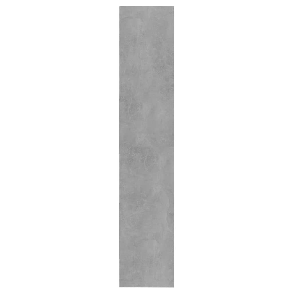 Boekenkast 40X35X80 Cm Spaanplaat Betongrijs