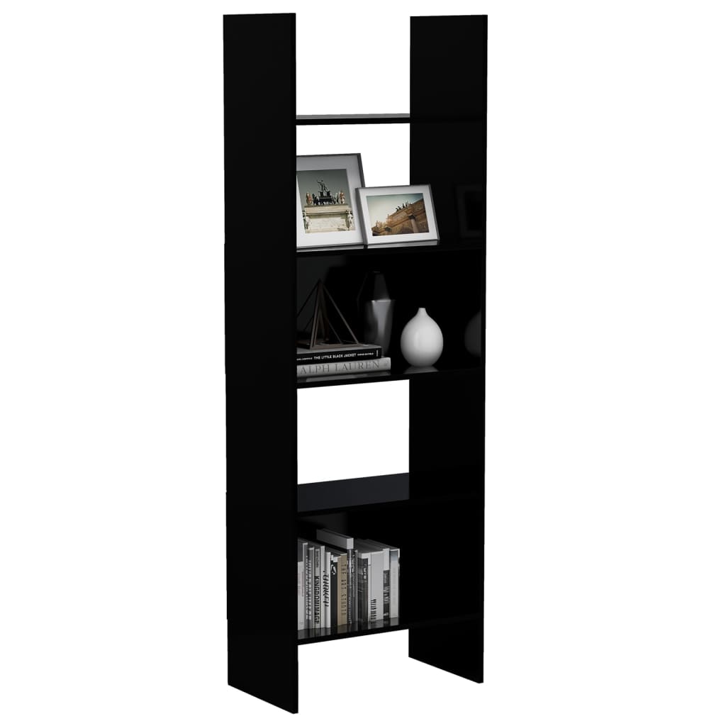 Boekenkast 60X35X80 Cm Spaanplaat Zwart