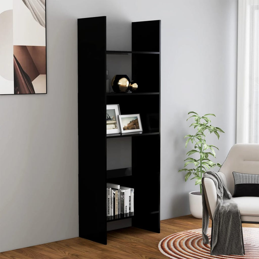 Boekenkast 60X35X80 Cm Spaanplaat Zwart