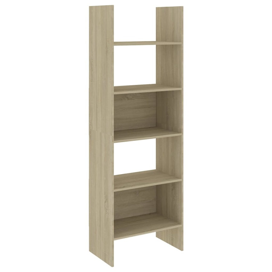 Boekenkast 60X35X80 Cm Spaanplaat Kleurig Sonoma eiken