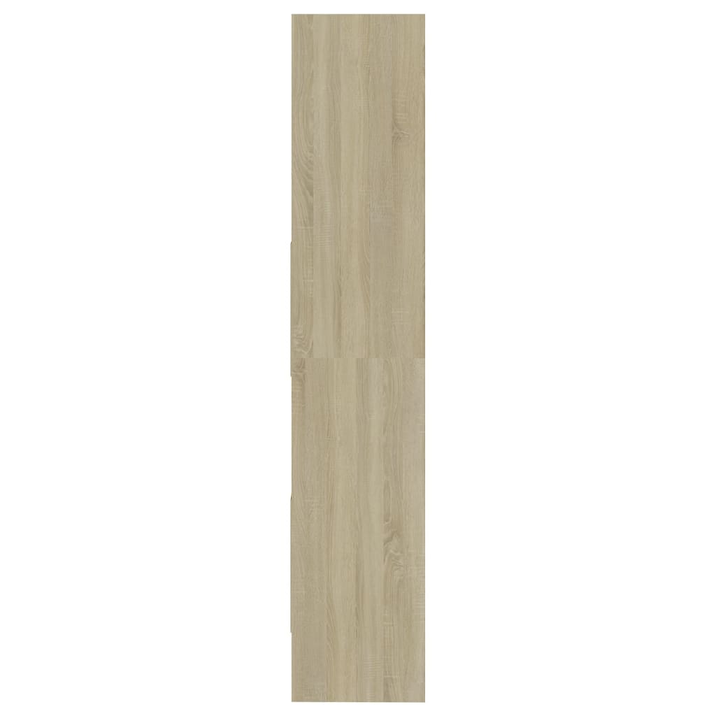 Boekenkast 60X35X80 Cm Spaanplaat Kleurig Sonoma eiken