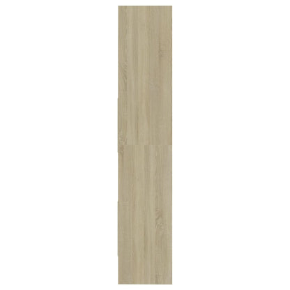 Boekenkast 60X35X80 Cm Spaanplaat Kleurig Sonoma eiken