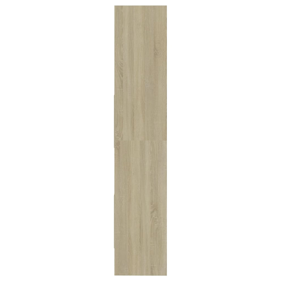 Boekenkast 60X35X80 Cm Spaanplaat Kleurig Sonoma eiken