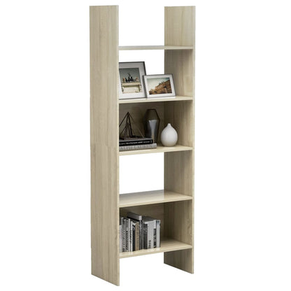 Boekenkast 60X35X80 Cm Spaanplaat Kleurig Sonoma eiken