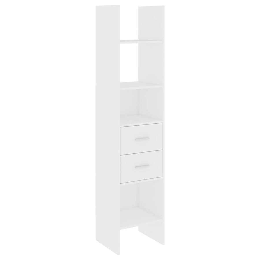 Boekenkast 40X35X80 Cm Spaanplaat Wit