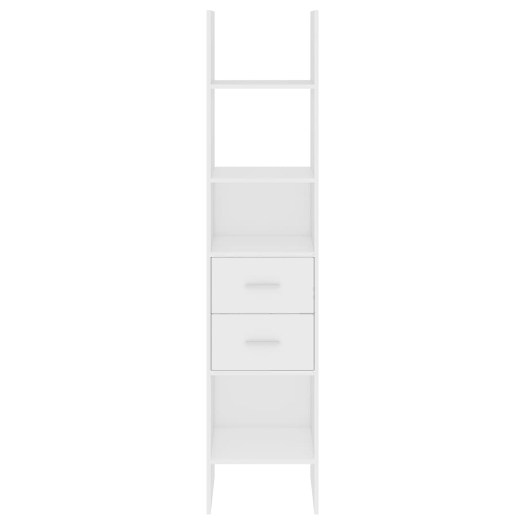 Boekenkast 40X35X80 Cm Spaanplaat Wit