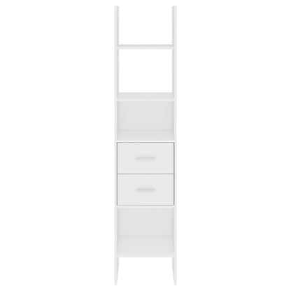 Boekenkast 40X35X80 Cm Spaanplaat Wit