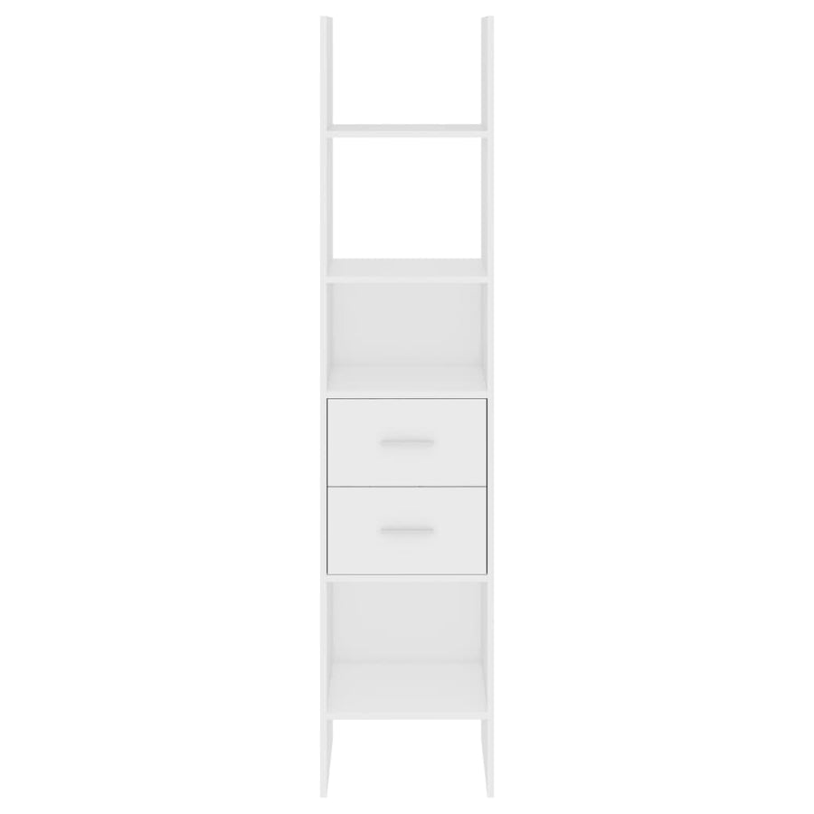 Boekenkast 40X35X80 Cm Spaanplaat Wit