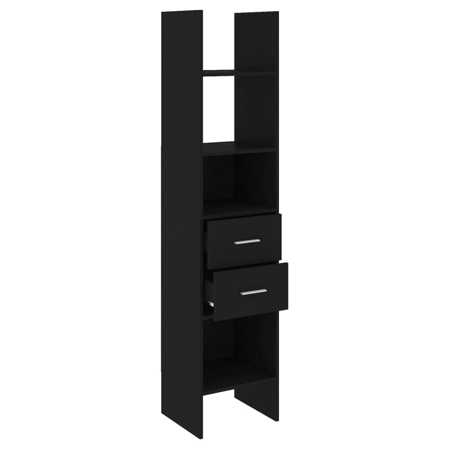Boekenkast 40X35X80 Cm Spaanplaat Zwart