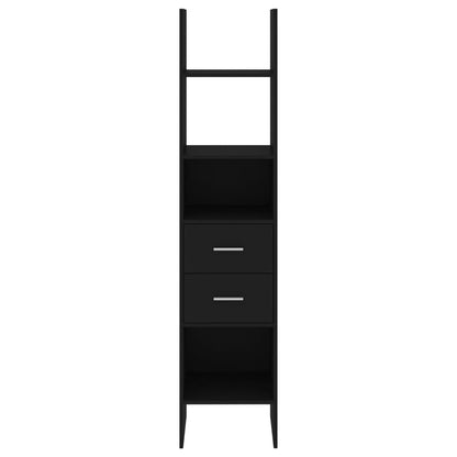 Boekenkast 40X35X80 Cm Spaanplaat Zwart