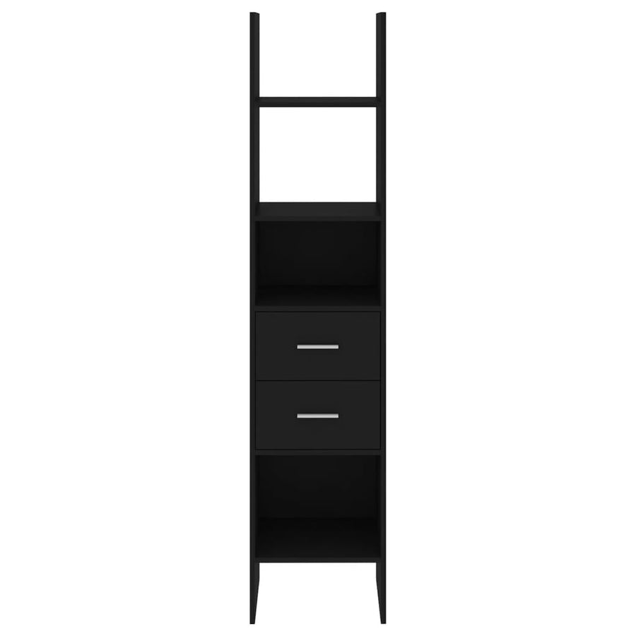 Boekenkast 40X35X80 Cm Spaanplaat Zwart