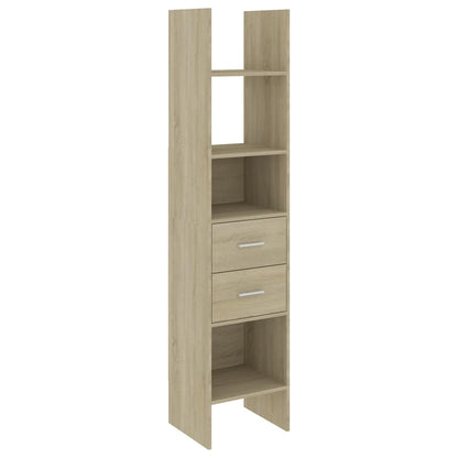 Boekenkast 40X35X80 Cm Spaanplaat Kleurig Sonoma eiken