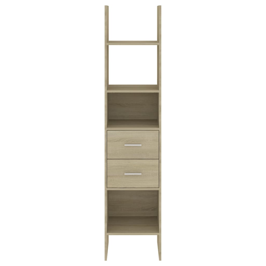 Boekenkast 40X35X80 Cm Spaanplaat Kleurig Sonoma eiken