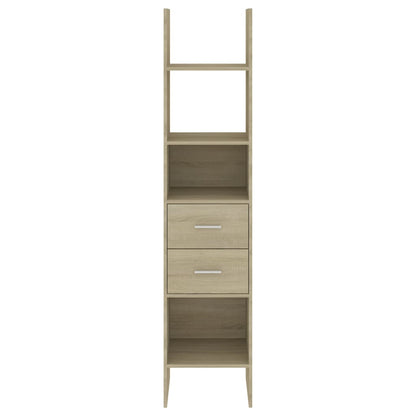 Boekenkast 40X35X80 Cm Spaanplaat Kleurig Sonoma eiken