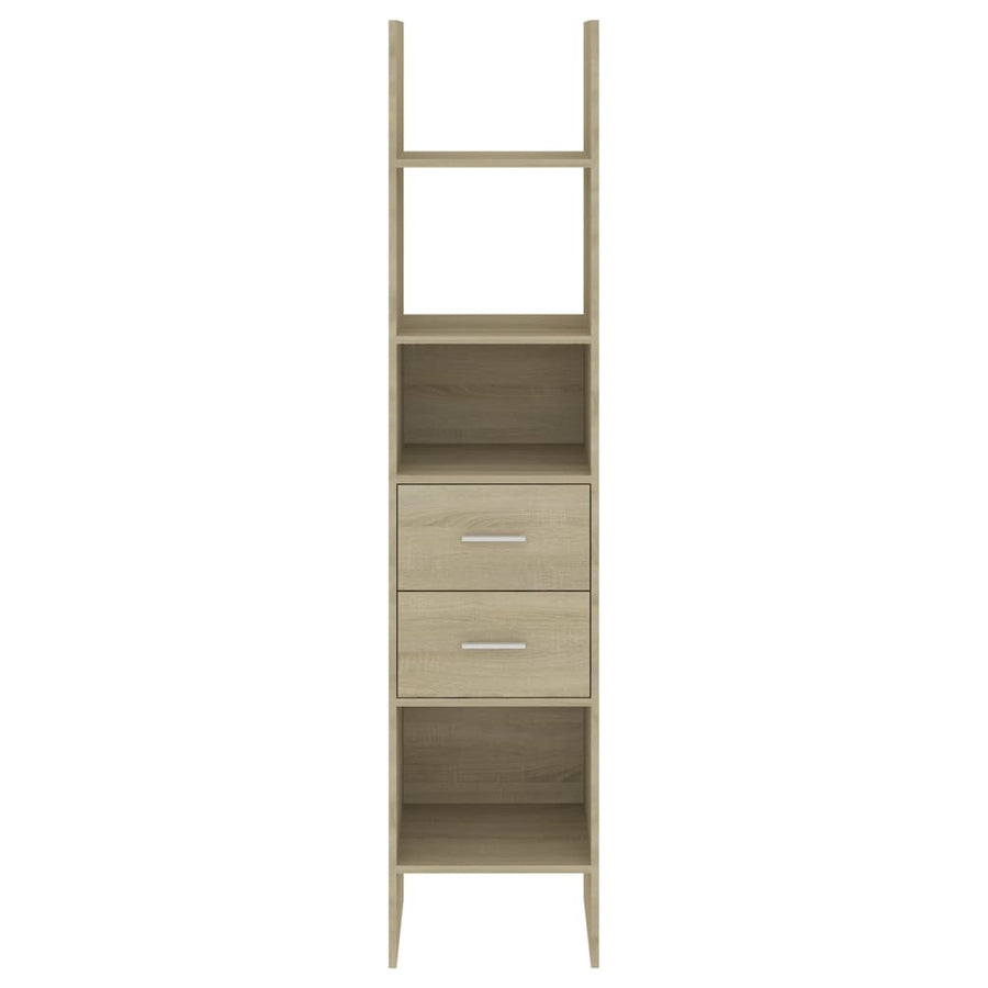 Boekenkast 40X35X80 Cm Spaanplaat Kleurig Sonoma eiken