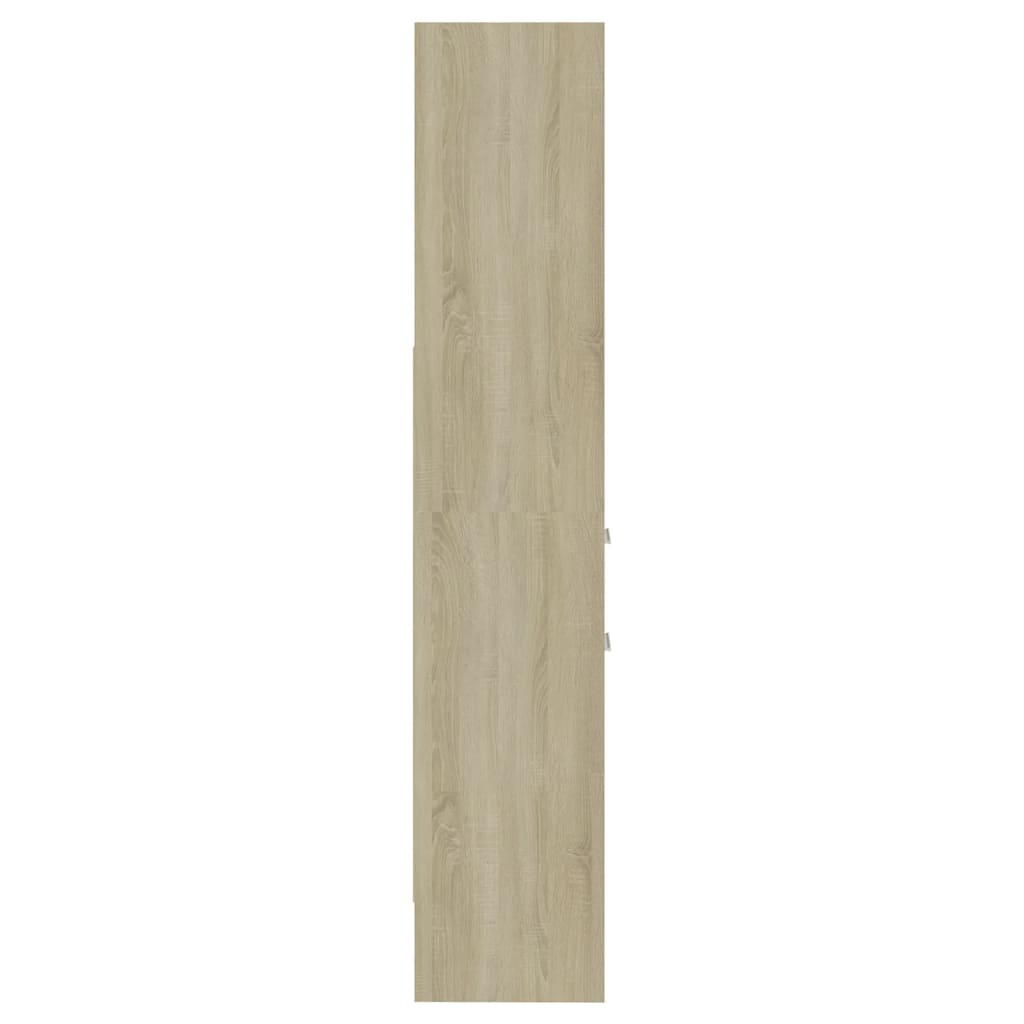 Boekenkast 40X35X80 Cm Spaanplaat Kleurig Sonoma eiken