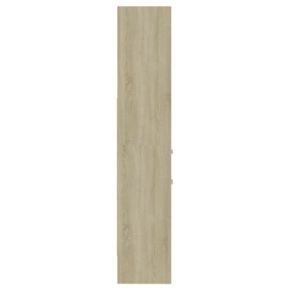 Boekenkast 40X35X80 Cm Spaanplaat Kleurig Sonoma eiken