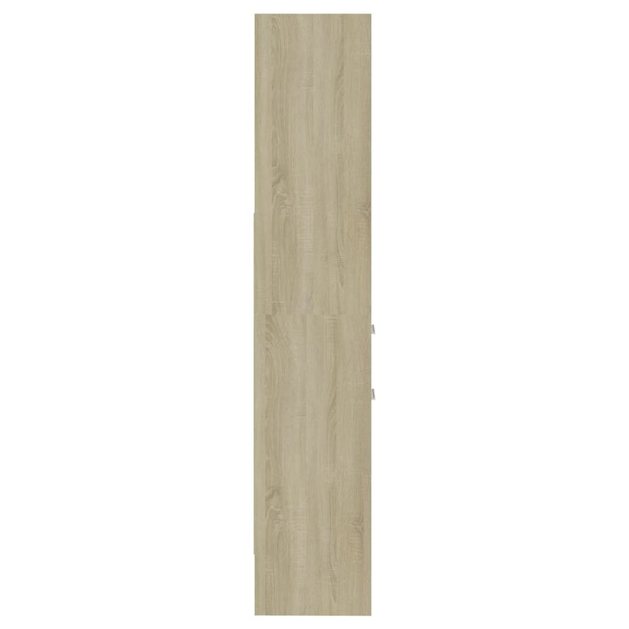 Boekenkast 40X35X80 Cm Spaanplaat Kleurig Sonoma eiken