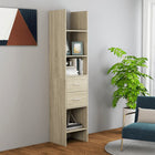 Bookshelf 40x35x180 cm engineered wood Sonoma oak finish