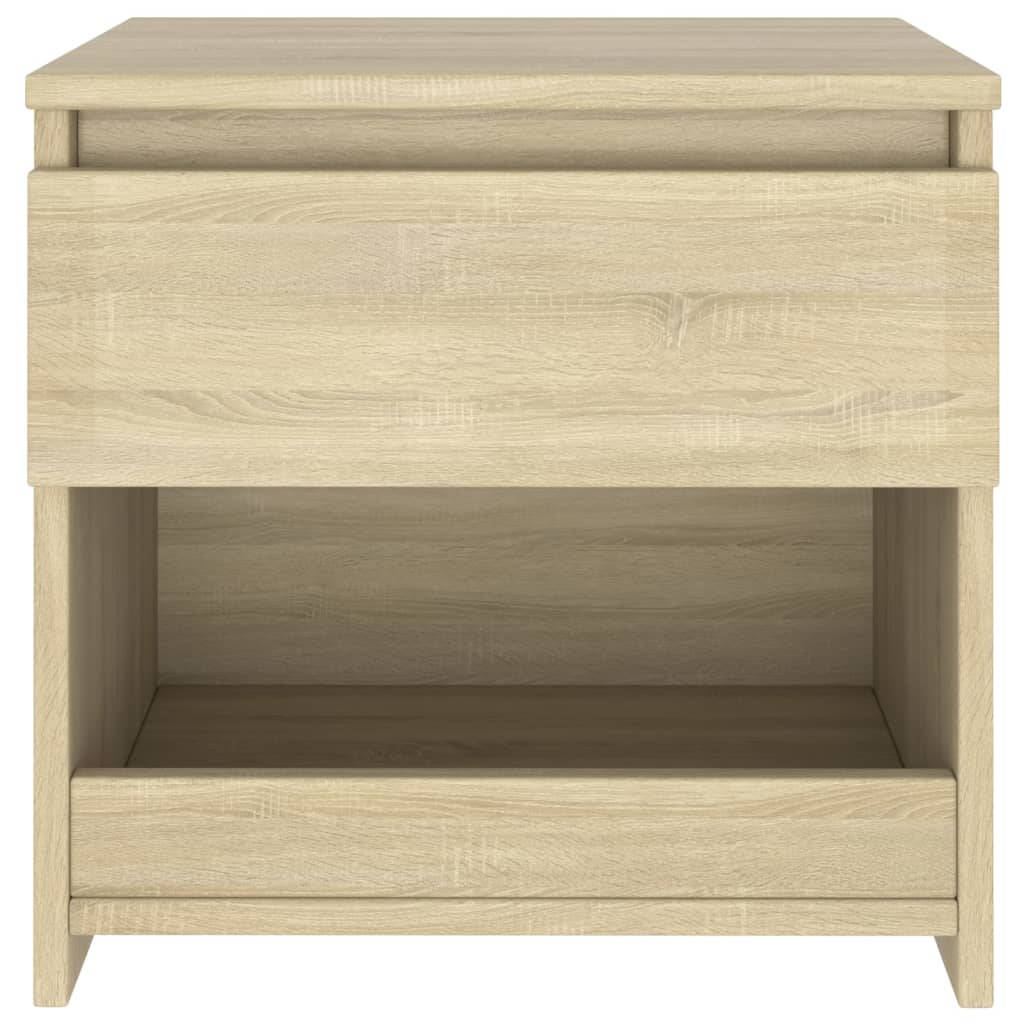 Nachtkastje 40X30X39 Cm Spaanplaat Kleurig 1 Sonoma eiken