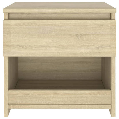 Nachtkastje 40X30X39 Cm Spaanplaat Kleurig 1 Sonoma eiken