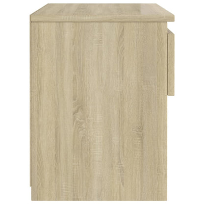 Nachtkastje 40X30X39 Cm Spaanplaat Kleurig 1 Sonoma eiken