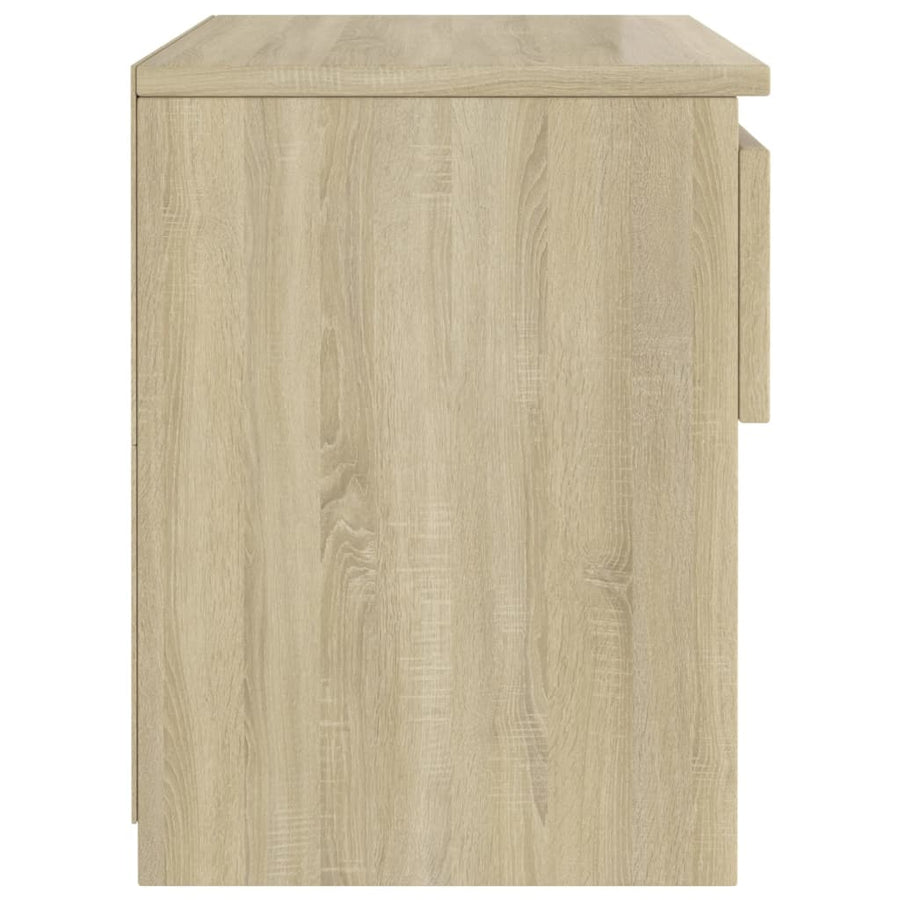 Nachtkastje 40X30X39 Cm Spaanplaat Kleurig 1 Sonoma eiken
