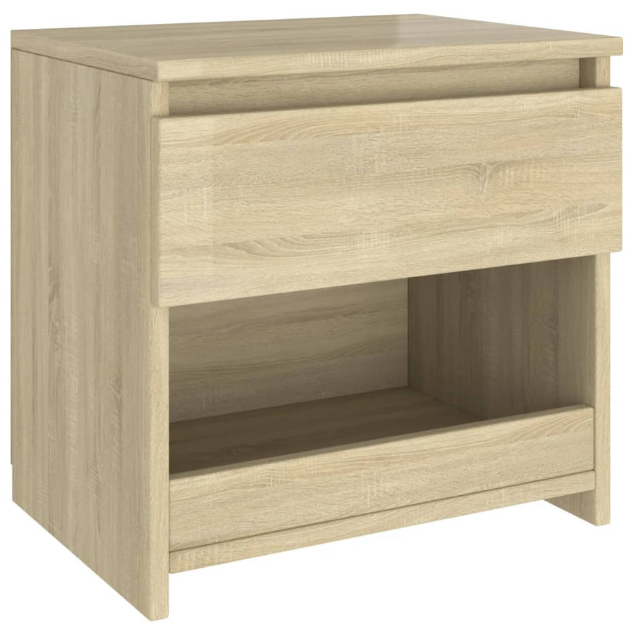 Nachtkastjes 40X30X39 Cm Spaanplaat Kleurig 2 Sonoma eiken