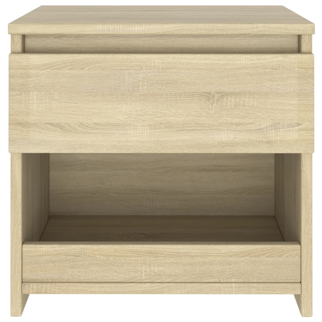 Nachtkastjes 40X30X39 Cm Spaanplaat Kleurig 2 Sonoma eiken
