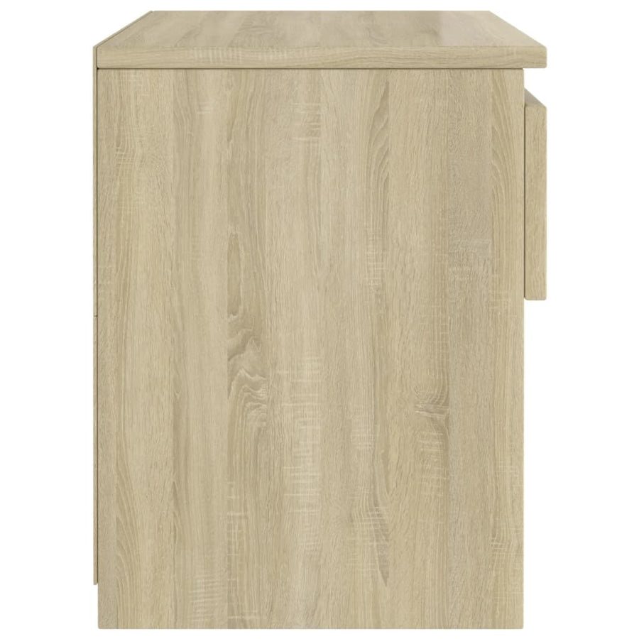 Nachtkastjes 40X30X39 Cm Spaanplaat Kleurig 2 Sonoma eiken