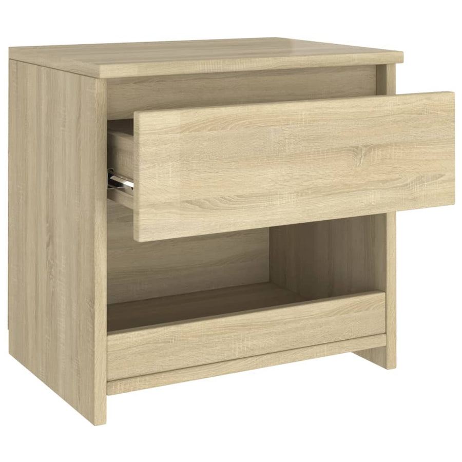 Nachtkastjes 40X30X39 Cm Spaanplaat Kleurig 2 Sonoma eiken