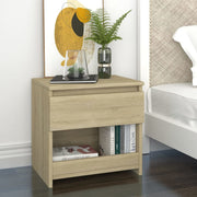 Nachtkastjes 2 st 40x30x39 cm spaanplaat sonoma eiken