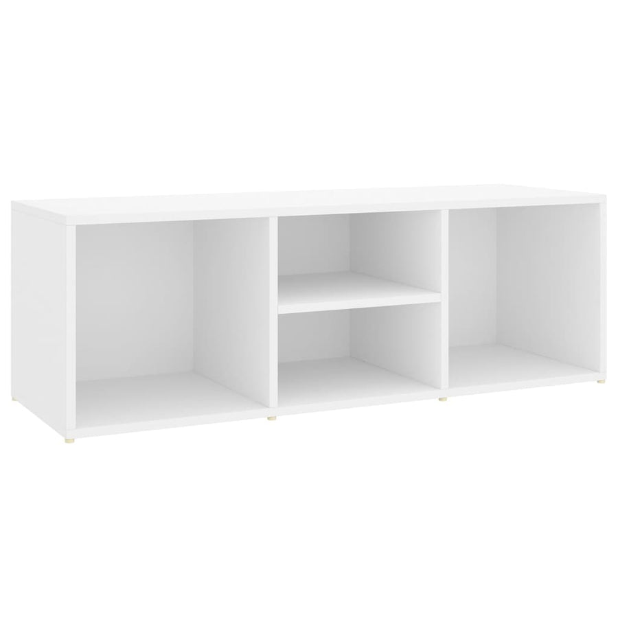 Schoenenopbergbank 105X35X35 Cm Bewerkt Hout Wit