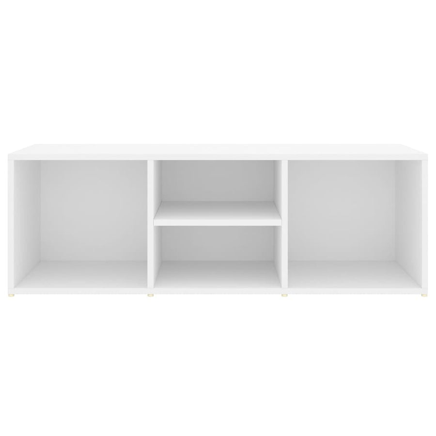 Schoenenopbergbank 105X35X35 Cm Bewerkt Hout Wit
