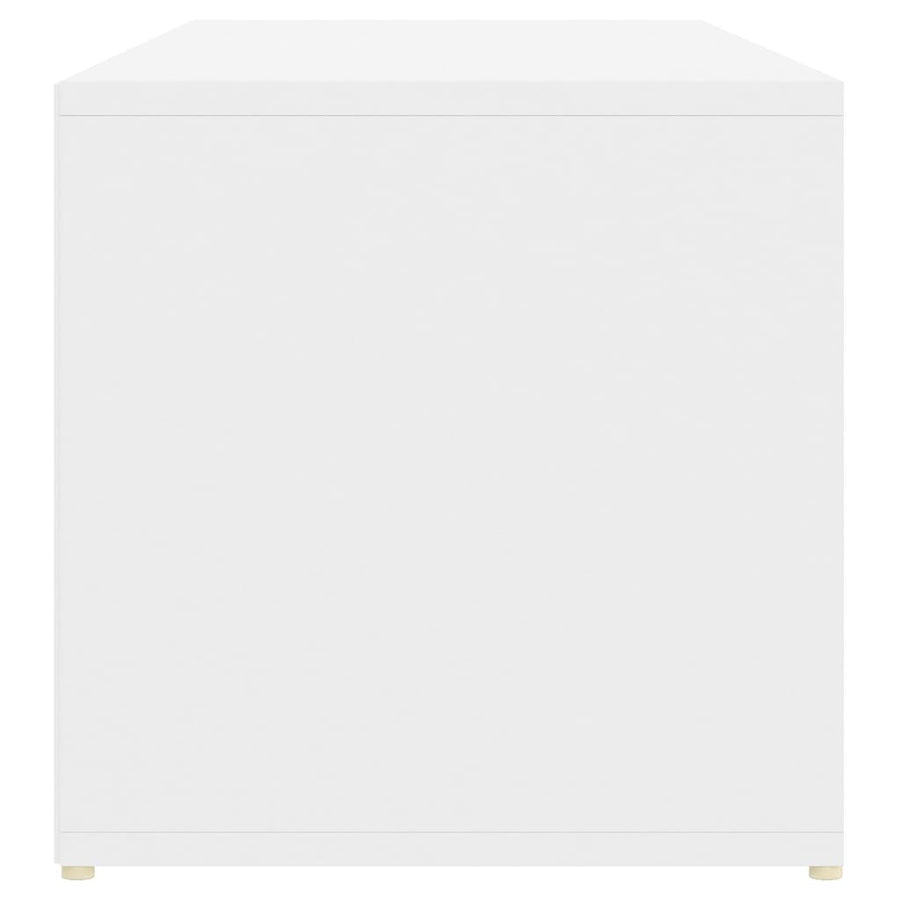 Schoenenopbergbank 105X35X35 Cm Bewerkt Hout Wit