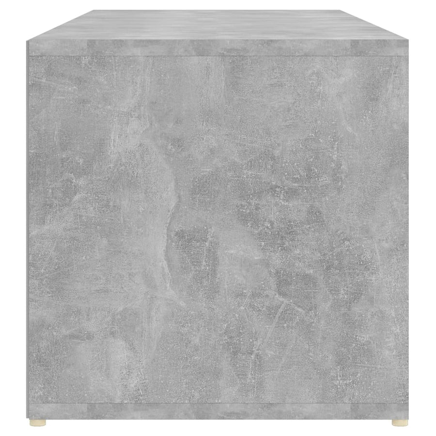 Schoenenopbergbank 105X35X35 Cm Spaanplaat Betongrijs