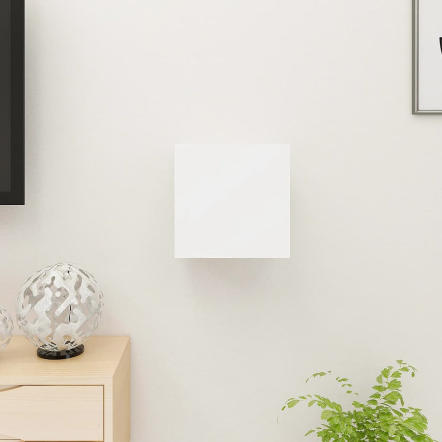 Tv-Wandmeubel 30,5X30X30 Cm 1 Wit