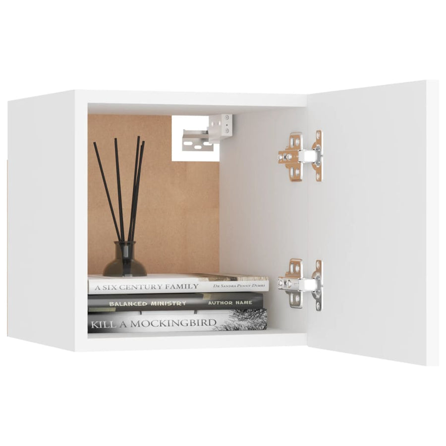 Tv-Wandmeubel 30,5X30X30 Cm 1 Wit