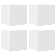 Tv-wandmeubelen 4 st 30,5x30x30 cm wit