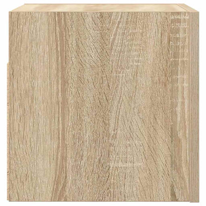 Tv-Wandmeubelen 30,5X30X30 Cm Kleurig 2 Sonoma eiken