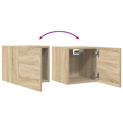 Tv-Wandmeubelen 30,5X30X30 Cm Kleurig 2 Sonoma eiken