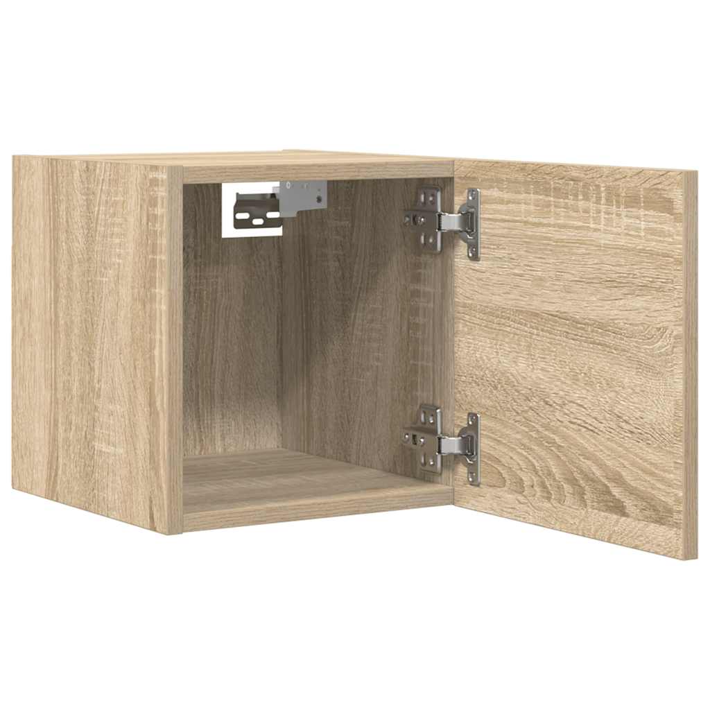 Tv-wandmeubelen 4 st 30,5x30x30 cm sonoma eikenkleurig