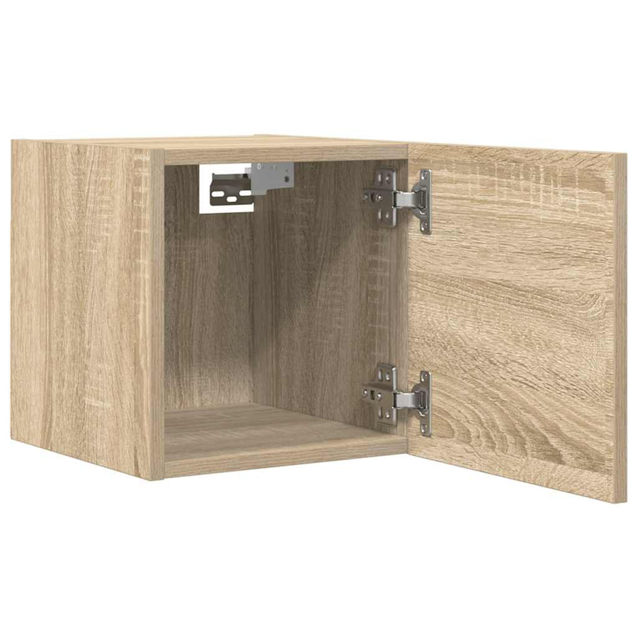 Tv-wandmeubelen 4 st 30,5x30x30 cm sonoma eikenkleurig