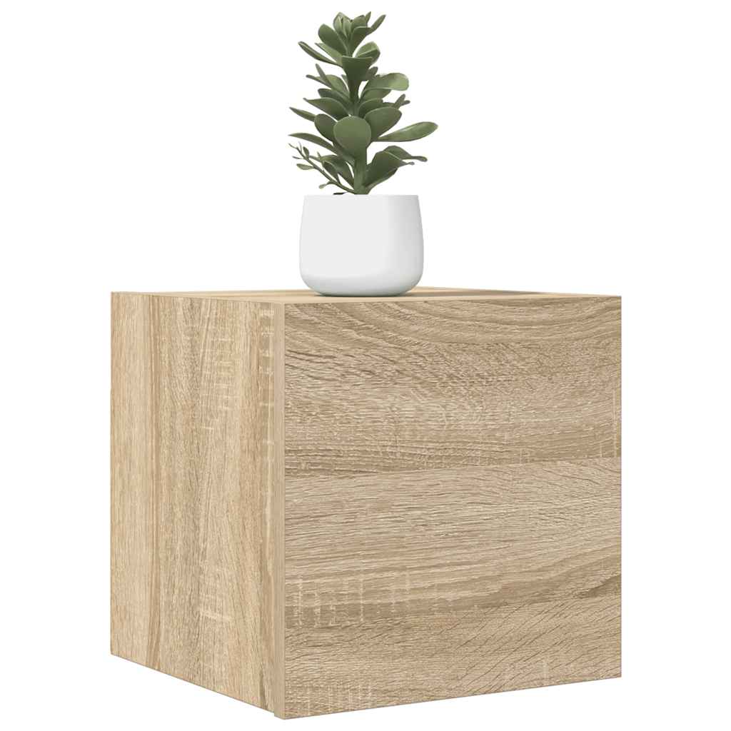 Tv-wandmeubelen 4 st 30,5x30x30 cm sonoma eikenkleurig