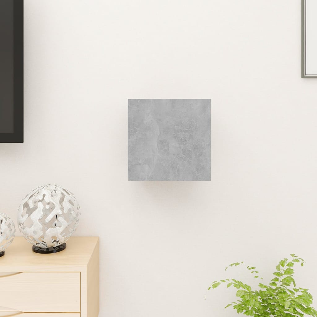 Tv-Wandmeubel 30,5X30X30 Cm 1 Betongrijs