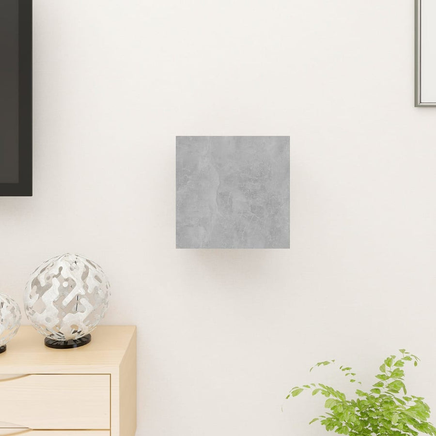 Tv-Wandmeubel 30,5X30X30 Cm 1 Betongrijs