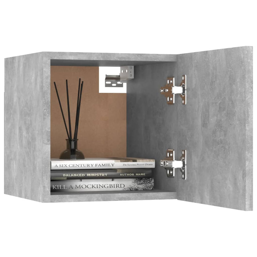 Tv-Wandmeubelen 30,5X30X30 Cm 2 Betongrijs