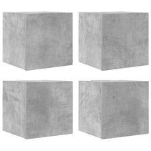 Tv-wandmeubelen 4 st 30,5x30x30 cm betongrijs