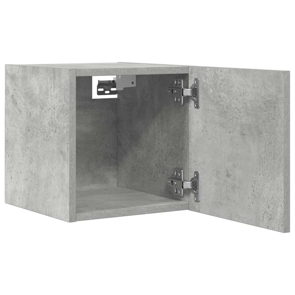 Tv-wandmeubelen 4 st 30,5x30x30 cm betongrijs